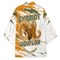 Cyprus Kimono with Mouflon Illustration Design and National Laurel - Wonder Print Shop