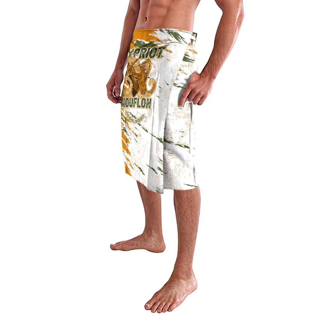 Cyprus Lavalava with Mouflon Illustration Design and National Laurel - Wonder Print Shop
