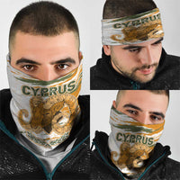 Cyprus Neck Gaiter with Mouflon Illustration Design and National Laurel TS04