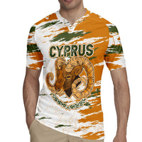 Cyprus Rugby Jersey with Mouflon Illustration Design and National Laurel - Wonder Print Shop