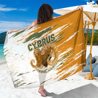 Cyprus Sarong with Mouflon Illustration Design and National Laurel - Wonder Print Shop