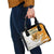 Cyprus Shoulder Handbag with Mouflon Illustration Design and National Laurel - Wonder Print Shop