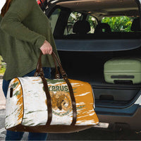 Cyprus Travel Bag with Mouflon Illustration Design and National Laurel - Wonder Print Shop