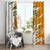 Cyprus Window Curtain with Mouflon Illustration Design and National Laurel - Wonder Print Shop