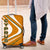 Cyprus Luggage Cover with Orange White Abstract Streak Design and Flag Emblem - Wonder Print Shop