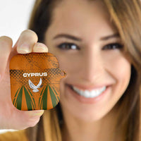 Cyprus AirPods Case with Orange Green Grunge Design and Peace Dove Emblem - Wonder Print Shop