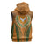 Cyprus Sleeveless Zip Hoodie with Orange Green Grunge Design and Peace Dove Emblem - Wonder Print Shop