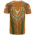 Cyprus T Shirt with Orange Green Grunge Design and Peace Dove Emblem - Wonder Print Shop