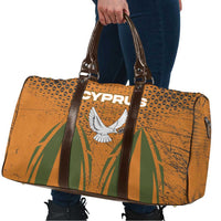 Cyprus Travel Bag with Orange Green Grunge Design and Peace Dove Emblem - Wonder Print Shop