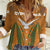 Cyprus Women Casual Shirt with Orange Green Grunge Design and Peace Dove Emblem - Wonder Print Shop