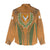 Cyprus Women Casual Shirt with Orange Green Grunge Design and Peace Dove Emblem - Wonder Print Shop