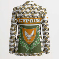 Cyprus Blazer with Cyclamen Flower Illustration Design and National Emblem - Wonder Print Shop