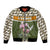 Cyprus Bomber Jacket with Cyclamen Flower Illustration Design and National Emblem - Wonder Print Shop