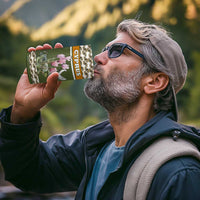 Cyprus 4 in 1 Can Cooler Tumbler with Cyclamen Flower Illustration Design and National Emblem - Wonder Print Shop