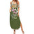 Cyprus Family Matching Summer Maxi Dress and Hawaiian Shirt with Cyclamen Flower Illustration Design and National Emblem - Wonder Print Shop