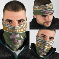 Cyprus Neck Gaiter with Cyclamen Flower Illustration Design and National Emblem TS04