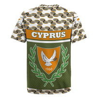 Cyprus Rugby Jersey with Cyclamen Flower Illustration Design and National Emblem - Wonder Print Shop