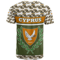 Cyprus T Shirt with Cyclamen Flower Illustration Design and National Emblem - Wonder Print Shop