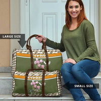 Cyprus Travel Bag with Cyclamen Flower Illustration Design and National Emblem - Wonder Print Shop