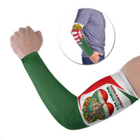Hungary Arm Sleeves with Budapest Heart Illustration Design and Crown Emblem - Wonder Print Shop