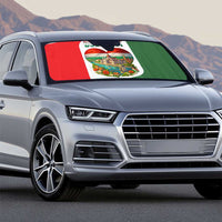 Hungary Auto Sun Shade with Budapest Heart Illustration Design and Crown Emblem - Wonder Print Shop