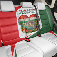 Hungary Back Car Seat Cover with Budapest Heart Illustration Design and Crown Emblem - Wonder Print Shop