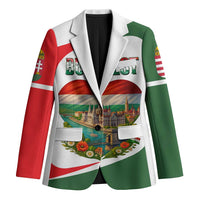 Hungary Blazer with Budapest Heart Illustration Design and Crown Emblem - Wonder Print Shop