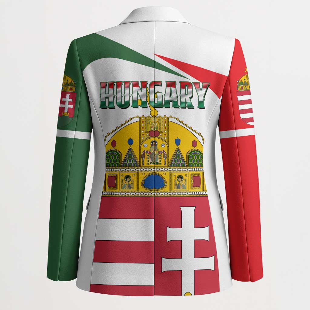 Hungary Blazer with Budapest Heart Illustration Design and Crown Emblem - Wonder Print Shop