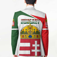 Hungary Blazer with Budapest Heart Illustration Design and Crown Emblem - Wonder Print Shop