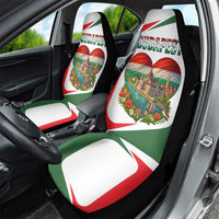 Hungary Car Seat Cover with Budapest Heart Illustration Design and Crown Emblem - Wonder Print Shop