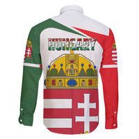 Hungary Family Matching Off Shoulder Short Dress and Hawaiian Shirt with Budapest Heart Illustration Design and Crown Emblem - Wonder Print Shop