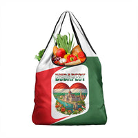 Hungary Grocery Bag with Budapest Heart Illustration Design and Crown Emblem - Wonder Print Shop