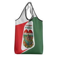 Hungary Grocery Bag with Budapest Heart Illustration Design and Crown Emblem - Wonder Print Shop