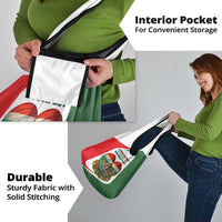 Hungary Grocery Bag with Budapest Heart Illustration Design and Crown Emblem - Wonder Print Shop