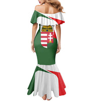 Hungary Mermaid Dress with Budapest Heart Illustration Design and Crown Emblem - Wonder Print Shop