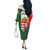 Hungary Off The Shoulder Long Sleeve Dress with Budapest Heart Illustration Design and Crown Emblem - Wonder Print Shop
