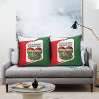Hungary Pillow Cover with Budapest Heart Illustration Design and Crown Emblem - Wonder Print Shop
