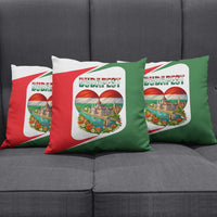 Hungary Pillow Cover with Budapest Heart Illustration Design and Crown Emblem - Wonder Print Shop