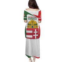 Hungary Puletasi with Budapest Heart Illustration Design and Crown Emblem - Wonder Print Shop