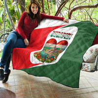 Hungary Quilt with Budapest Heart Illustration Design and Crown Emblem - Wonder Print Shop