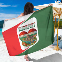 Hungary Sarong with Budapest Heart Illustration Design and Crown Emblem - Wonder Print Shop