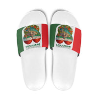 Hungary Slide Sandals with Budapest Heart Illustration Design and Crown Emblem - Wonder Print Shop