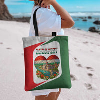 Hungary Tote Bag with Budapest Heart Illustration Design and Crown Emblem - Wonder Print Shop