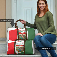 Hungary Travel Bag with Budapest Heart Illustration Design and Crown Emblem - Wonder Print Shop