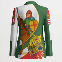 Hungary Blazer with Knight and Angel Illustration Design and National Crest - Wonder Print Shop