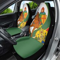 Hungary Car Seat Cover with Knight and Angel Illustration Design and National Crest - Wonder Print Shop