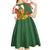 Hungary Kid Short Sleeve Dress with Knight and Angel Illustration Design and National Crest - Wonder Print Shop