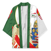 Hungary Kimono with Knight and Angel Illustration Design and National Crest - Wonder Print Shop