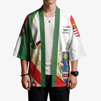 Hungary Kimono with Knight and Angel Illustration Design and National Crest - Wonder Print Shop