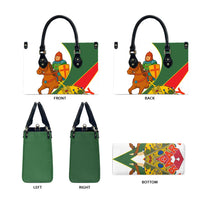 Hungary Leather Bag with Knight and Angel Illustration Design and National Crest - Wonder Print Shop